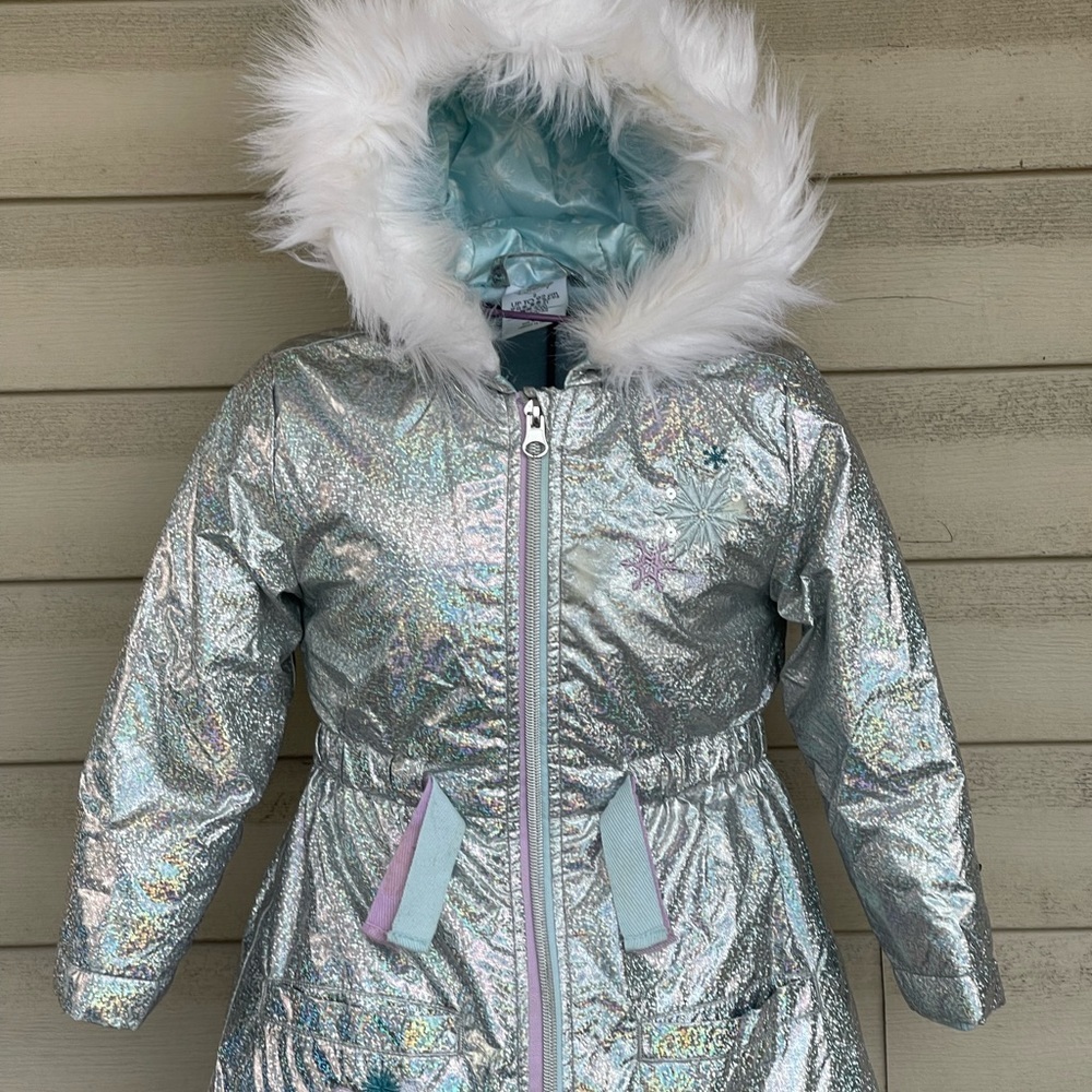 Disney collection Elsa frozen long sleeved hooded fleece jacket